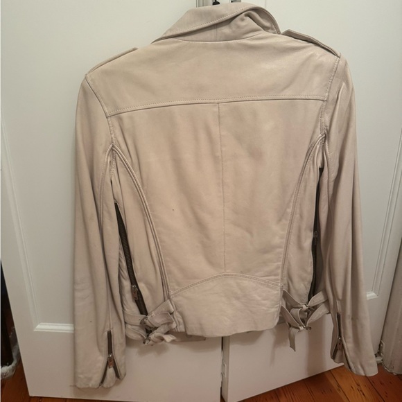 IRO off white leather jacket - Picture 3 of 4